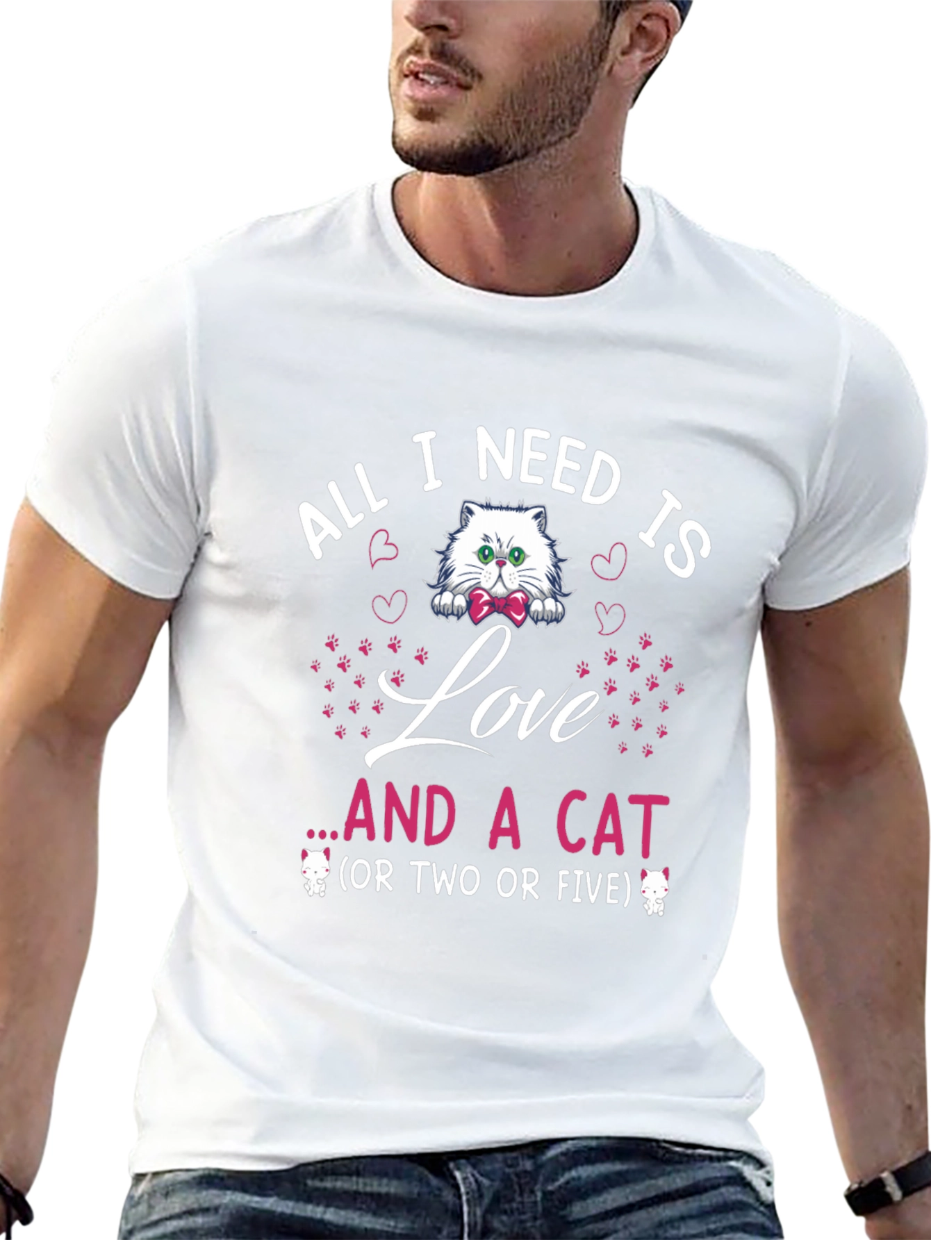 All I Need Is Love and a Cat T-Shirt
