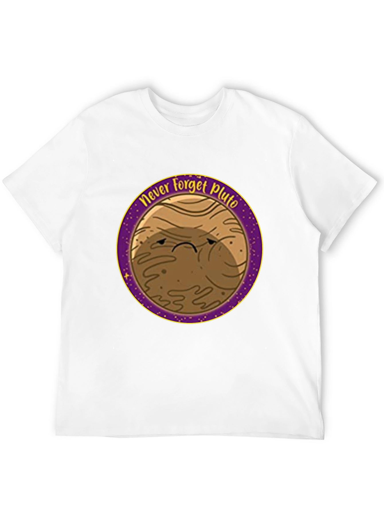 Never Forget Pluto T-Shirt - Black Cotton Tee