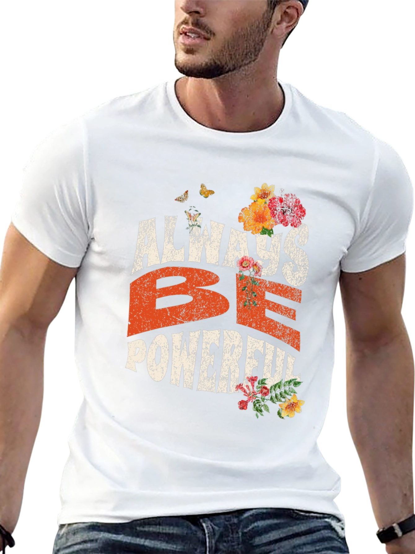 Always Be Powerful Graphic Tee - Unisex Black T-Shirt