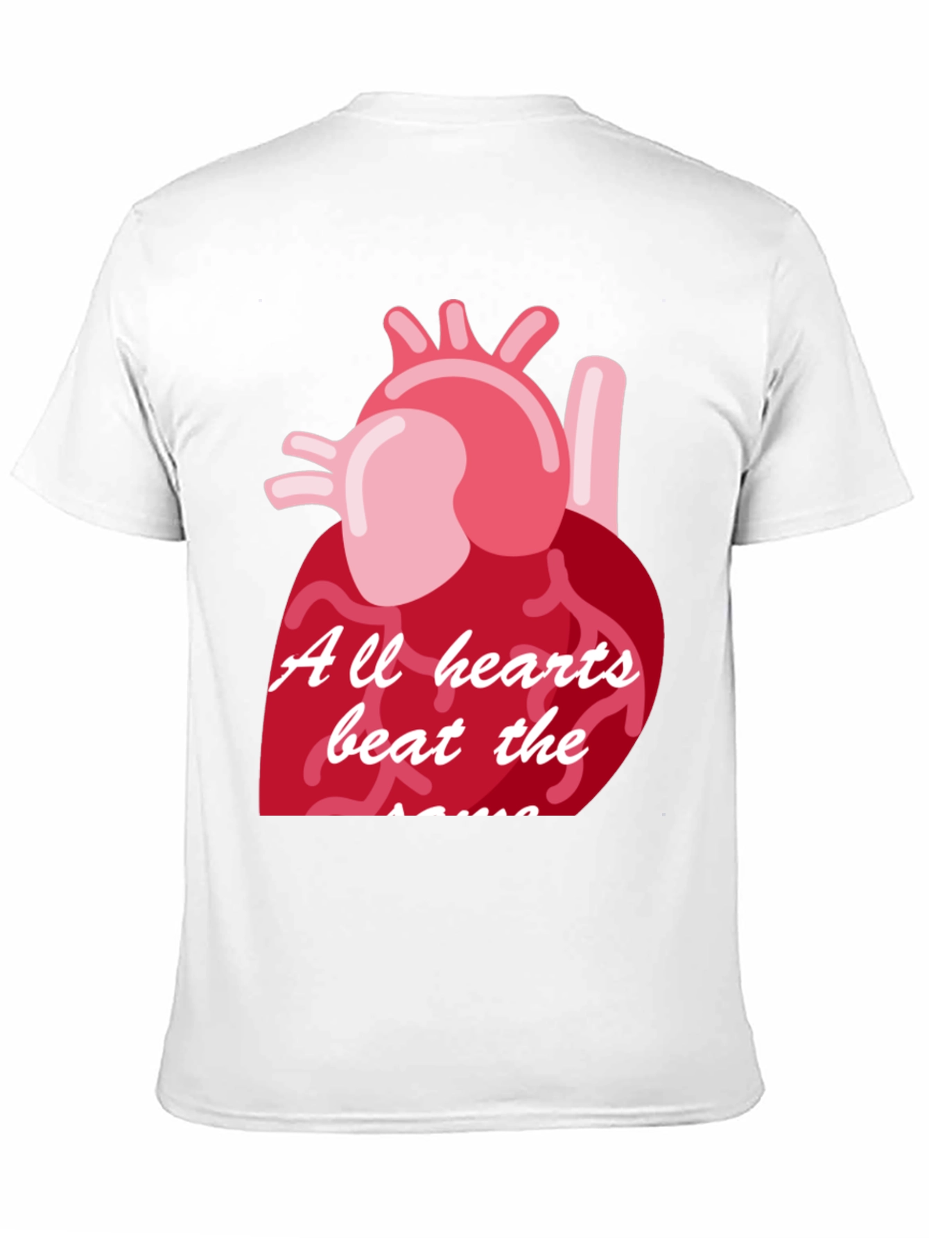 Heartbeat Graphic Tee - All Hearts Beat the Same