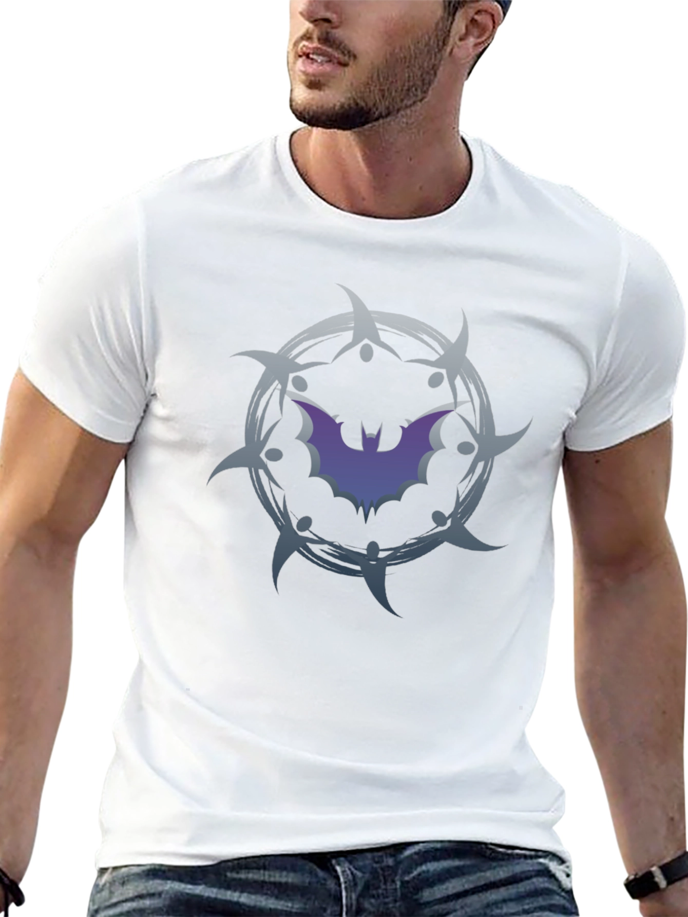 Bat Emblem Graphic Tee - Dark Nights Style