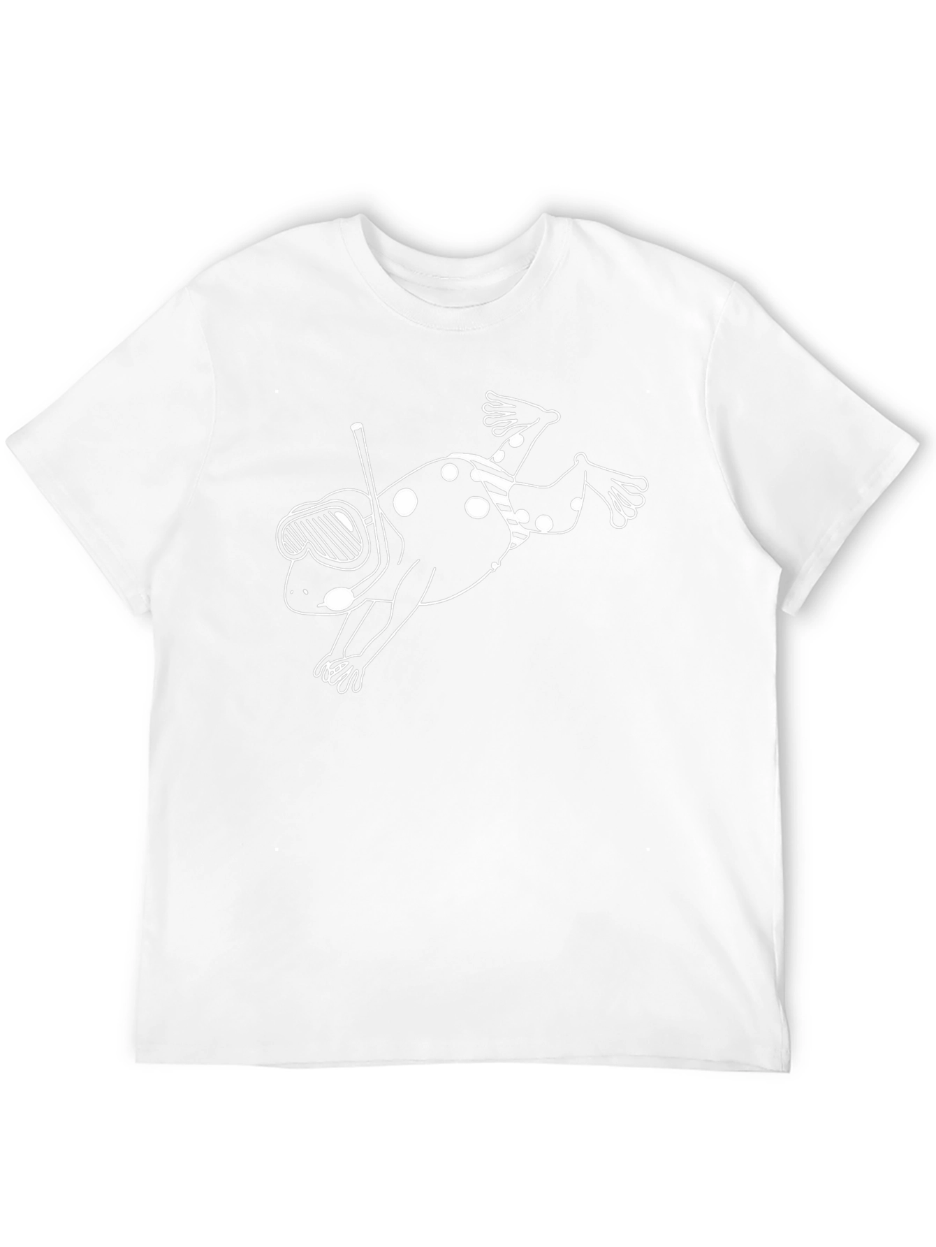 Funky Diving Frog Graphic T-Shirt