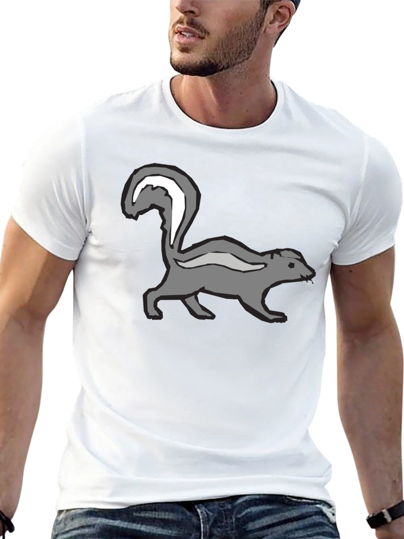 Skunk Graphic Black T-Shirt