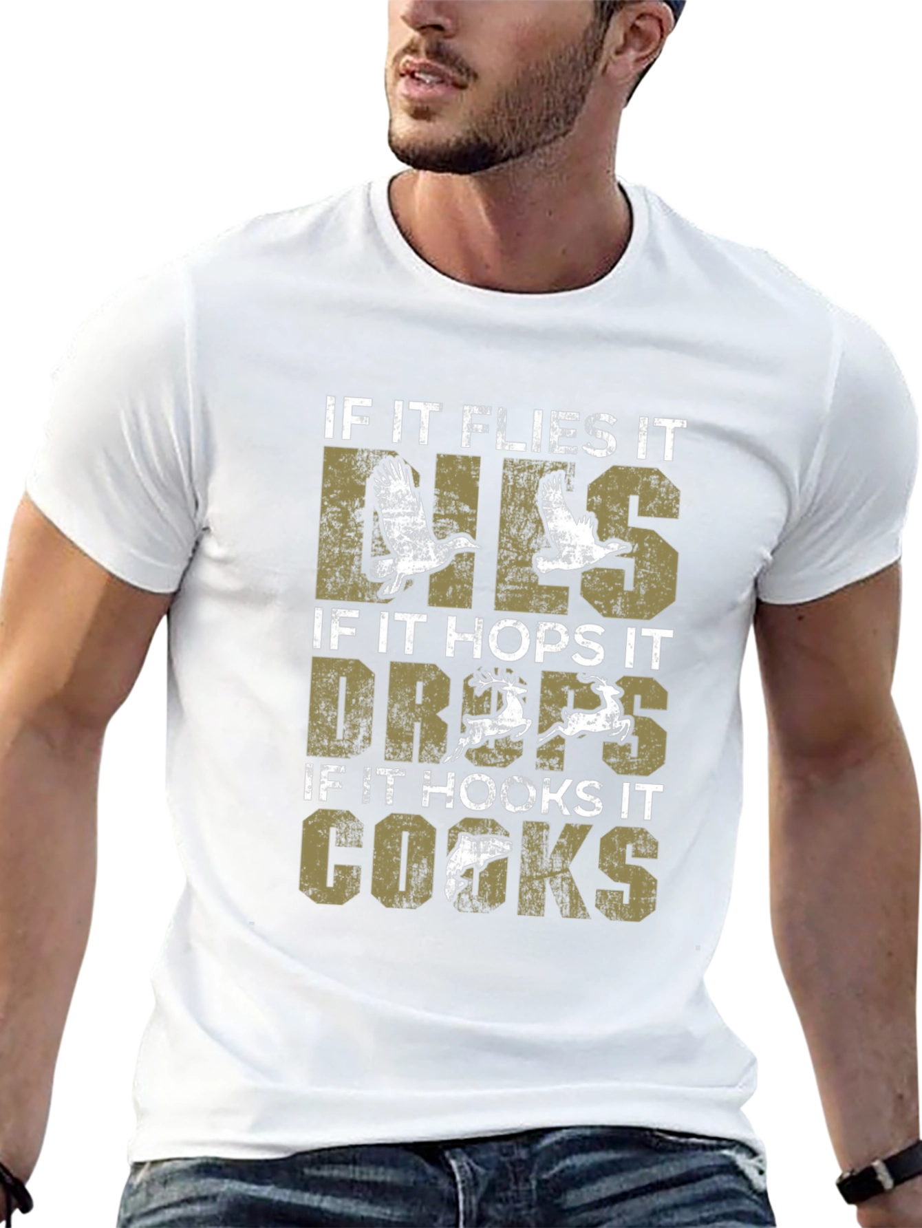 Funny Hunting T-Shirt: If It Flies It Lies