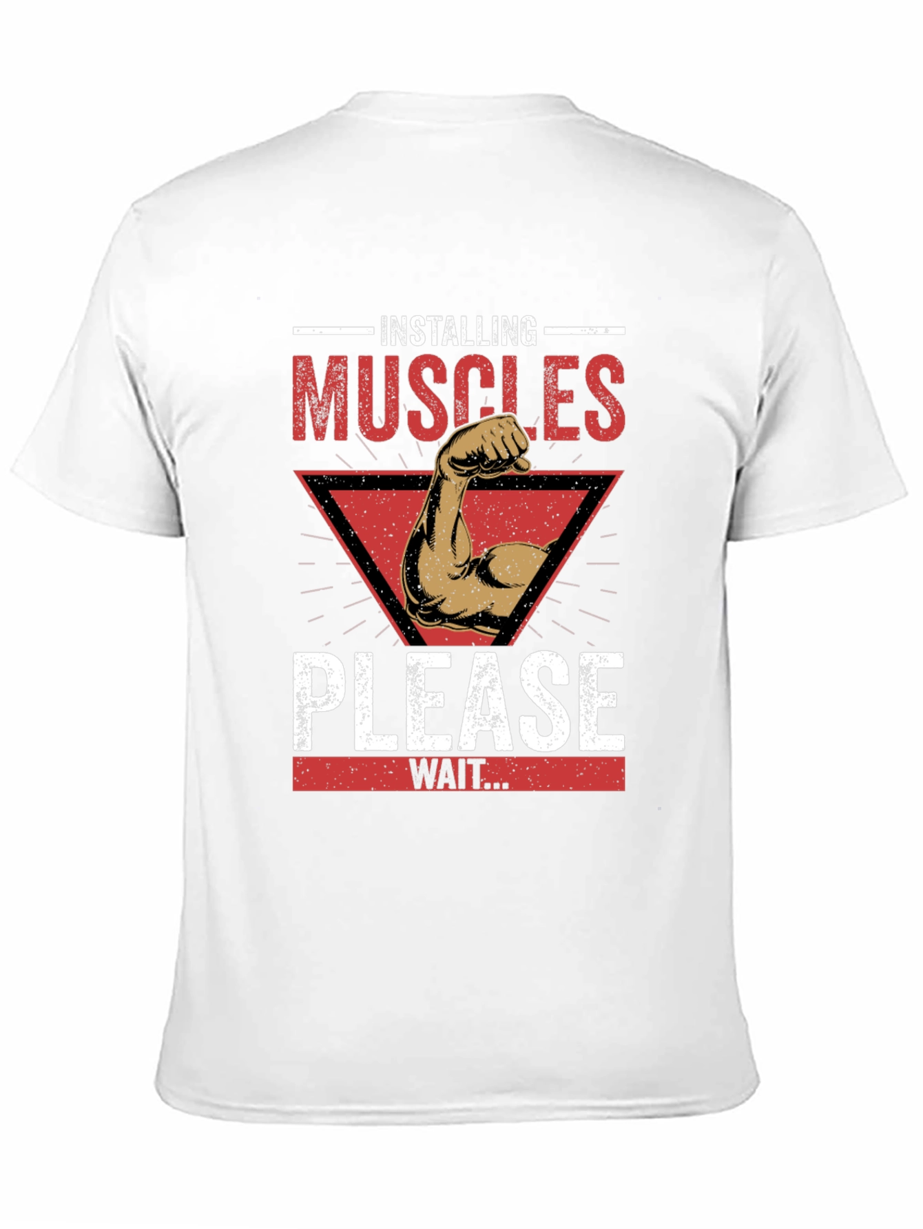 Installing Muscles Graphic Tee - Workout Humor