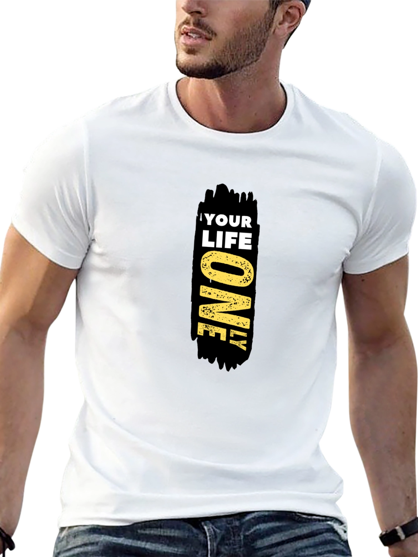 Your Life Only Black Graphic Tee