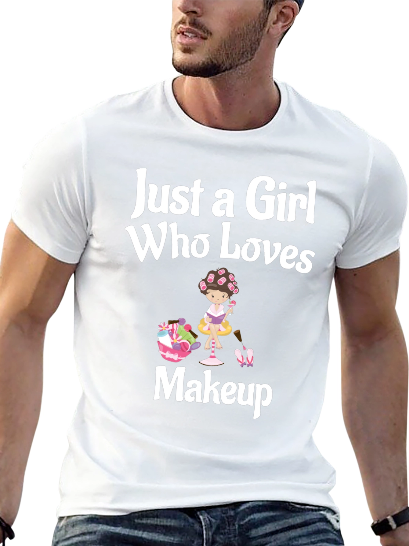 Just a Girl Who Loves Makeup Black T-Shirt