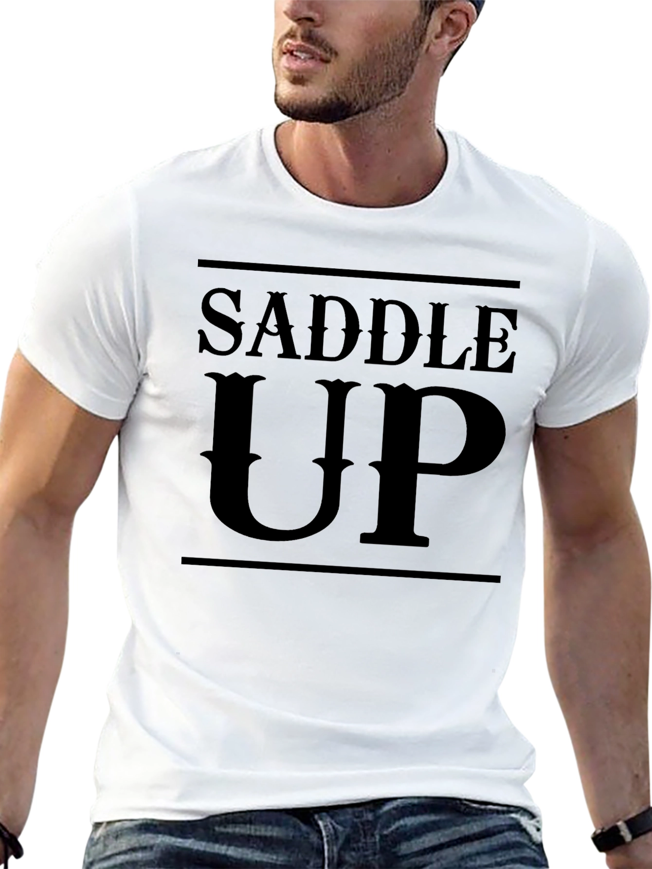 Saddle Up Graphic Tee - Western Style Black T-Shirt