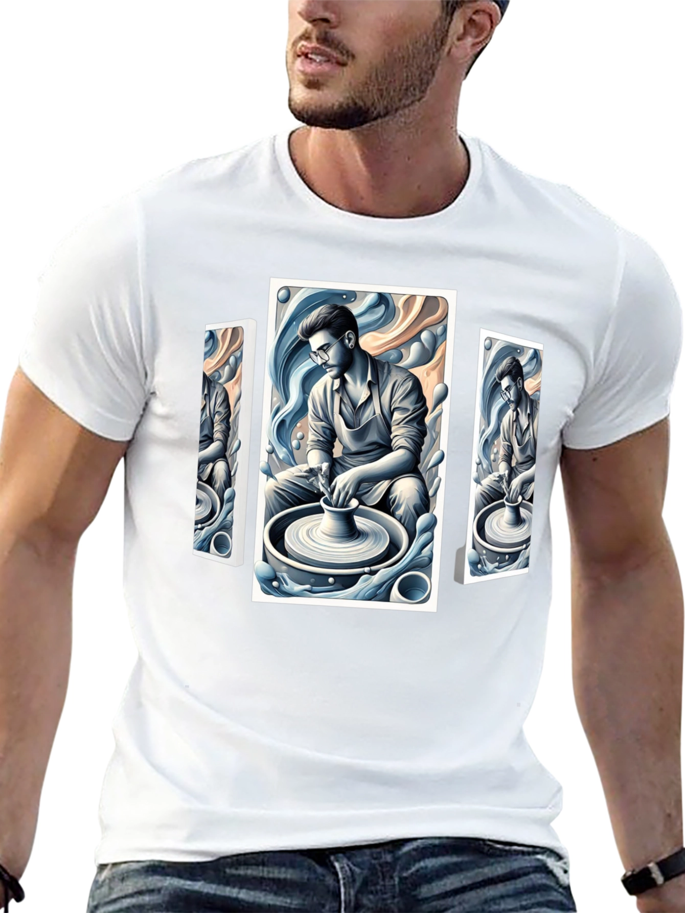 Pottery Artist Graphic T-Shirt | Unique Design