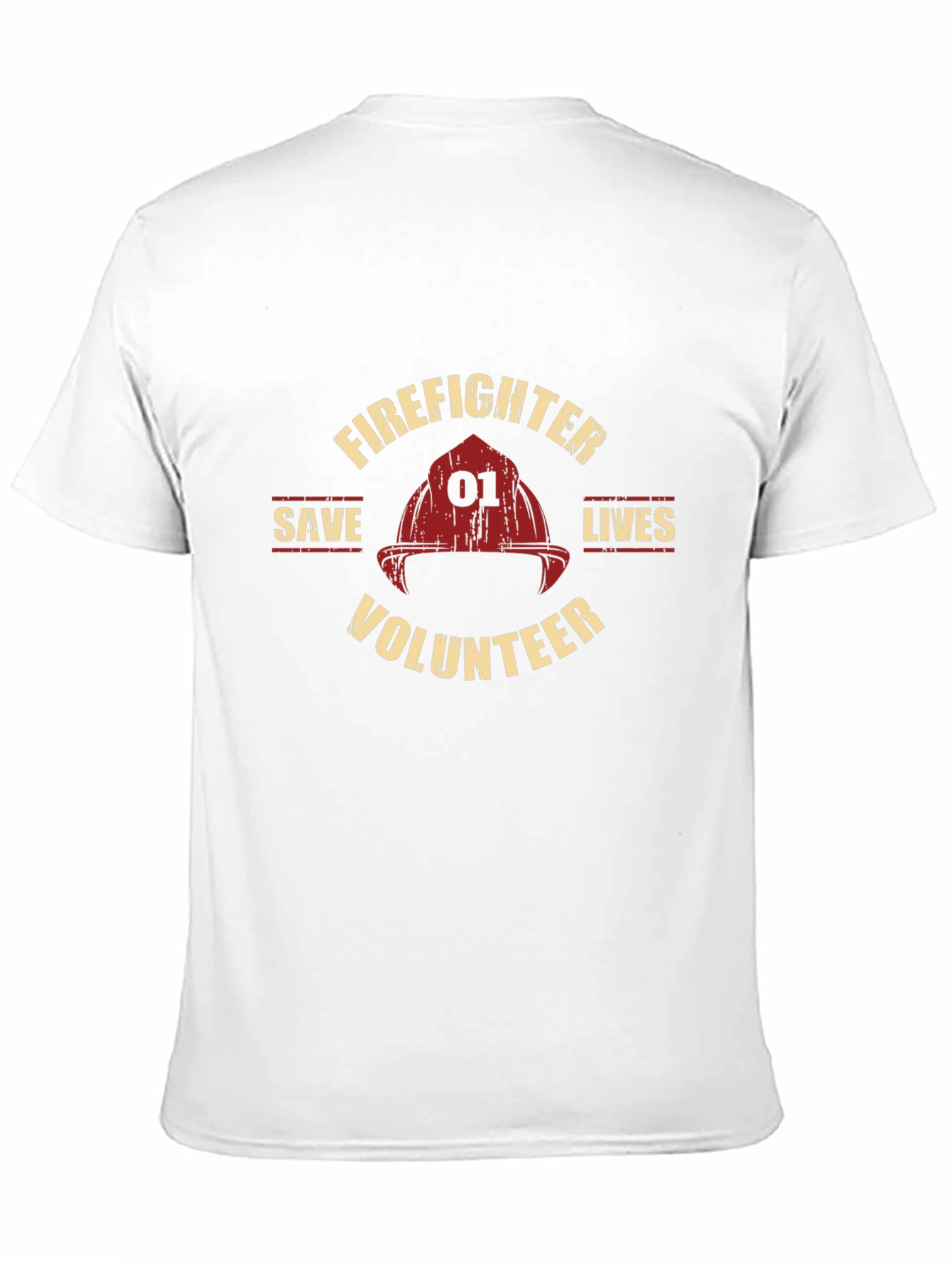 Firefighter Volunteer Save Lives Graphic T-Shirt