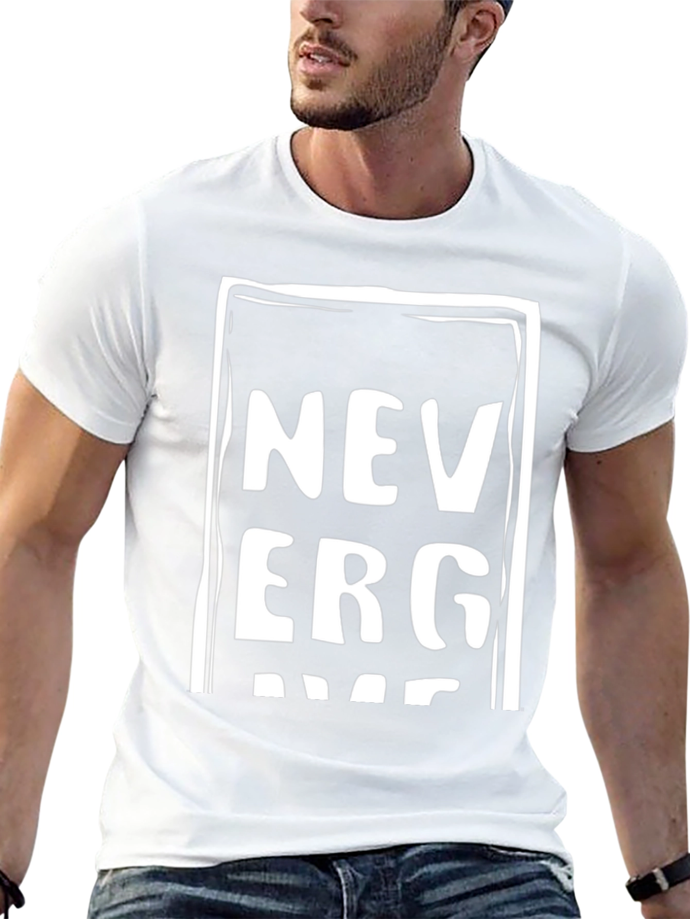 Never Give Up Graphic Tee - Stylish Comfort