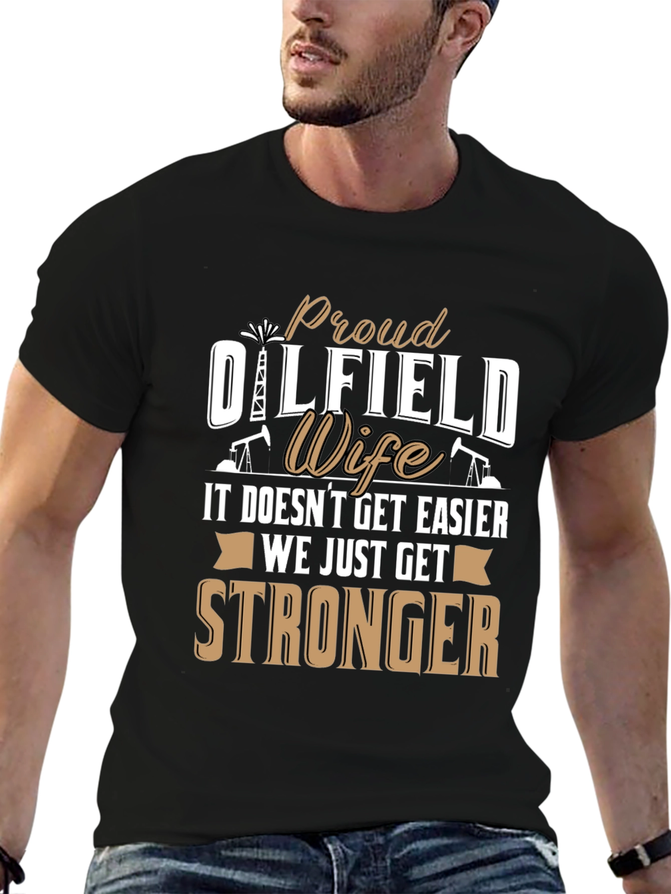 Proud Oilfield Wife Graphic T-Shirt