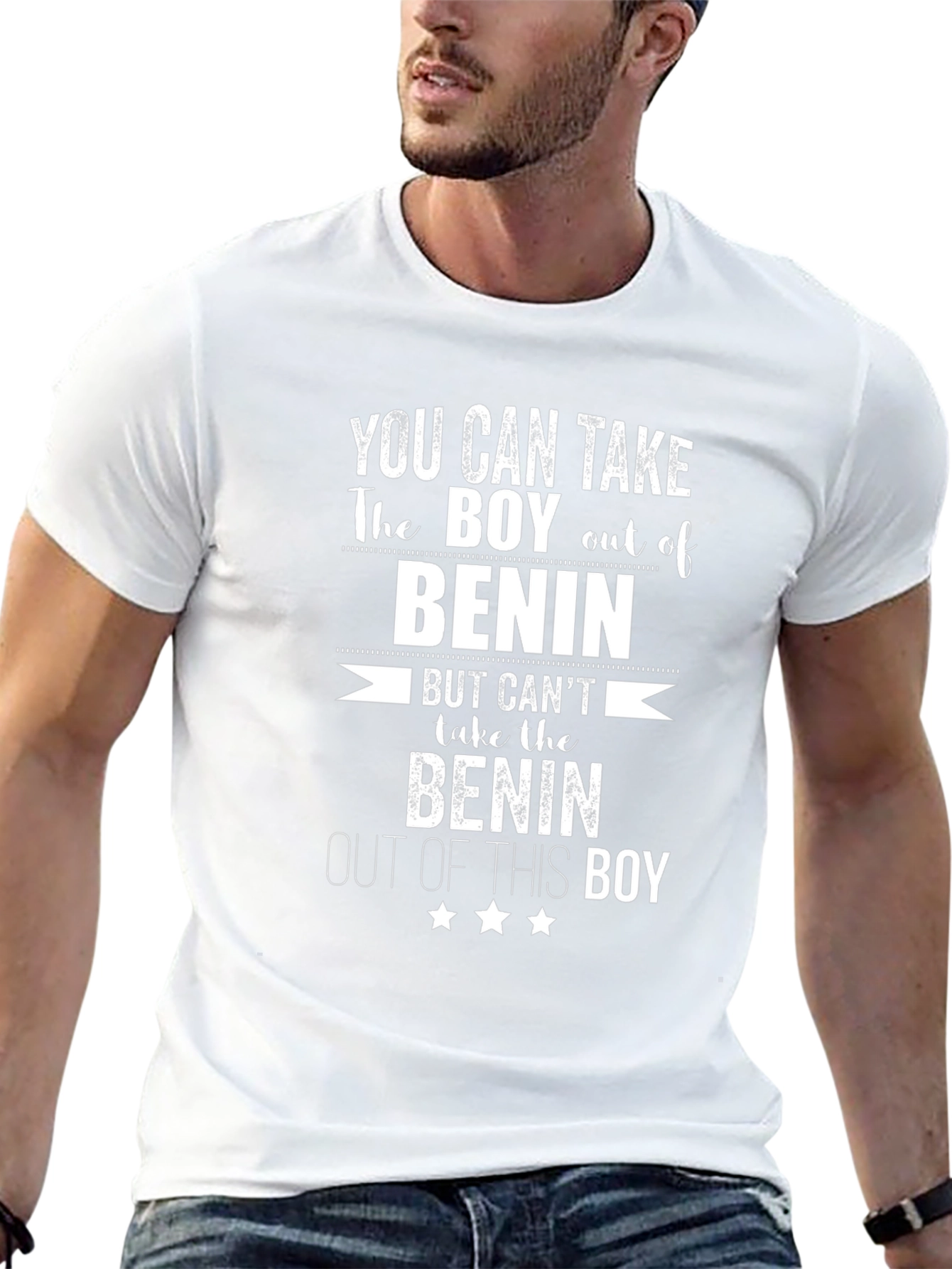 Benin Boy Graphic T-Shirt - Black Cotton Tee