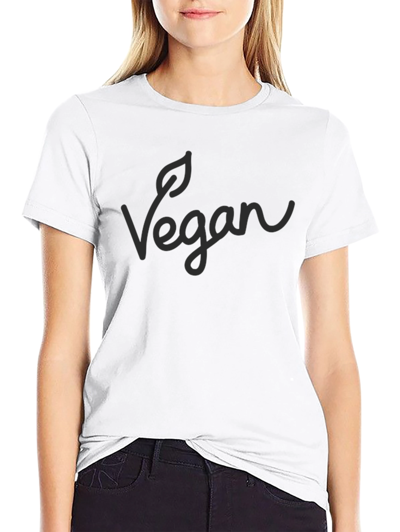 Vegan Graphic Tee - Black T-Shirt