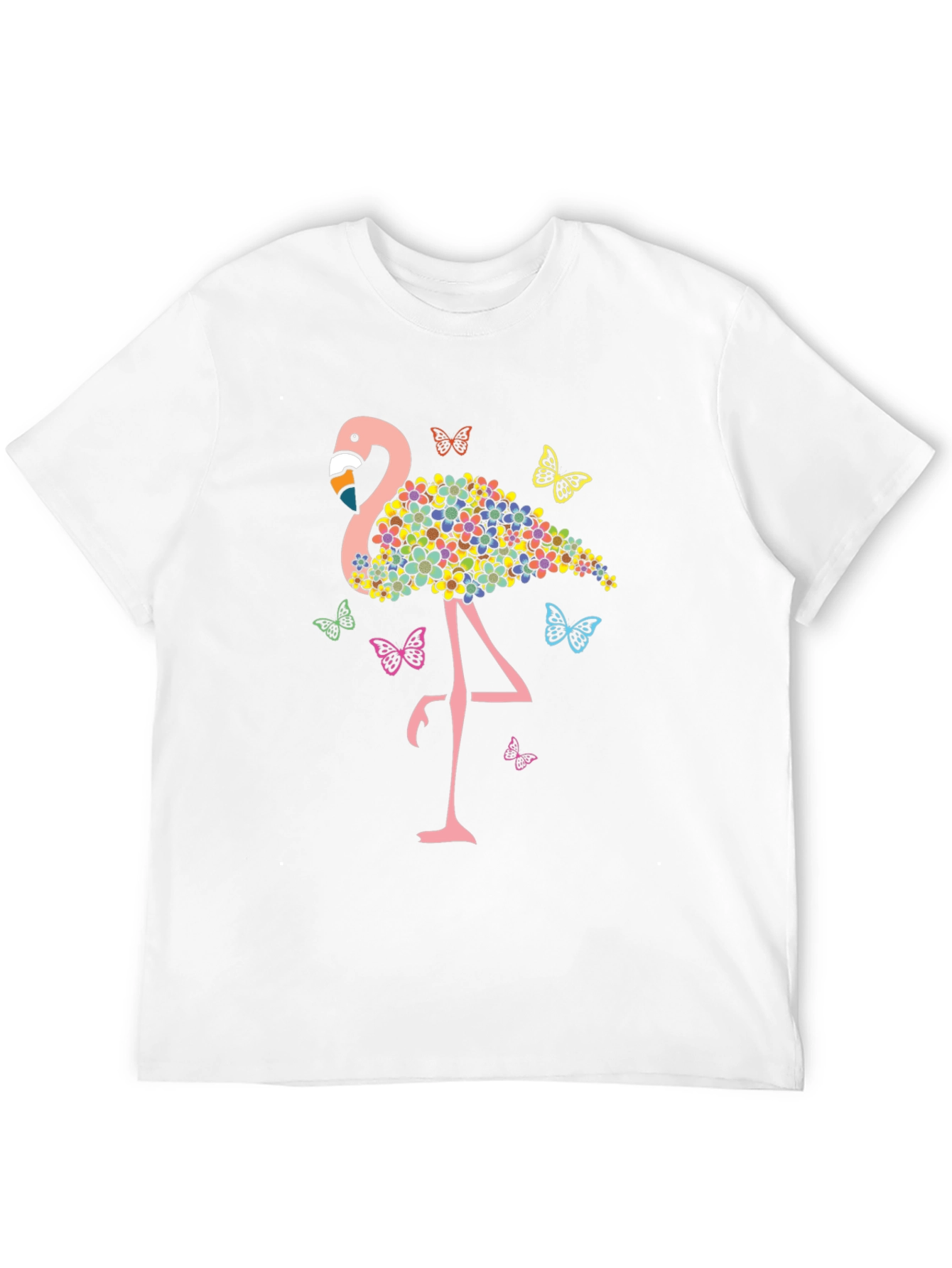 Floral Flamingo Graphic Tee