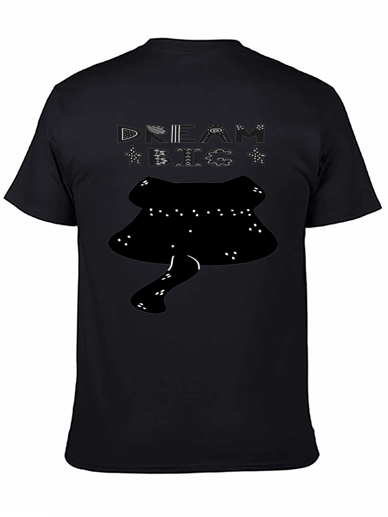 Dream Big Black Graphic Tee