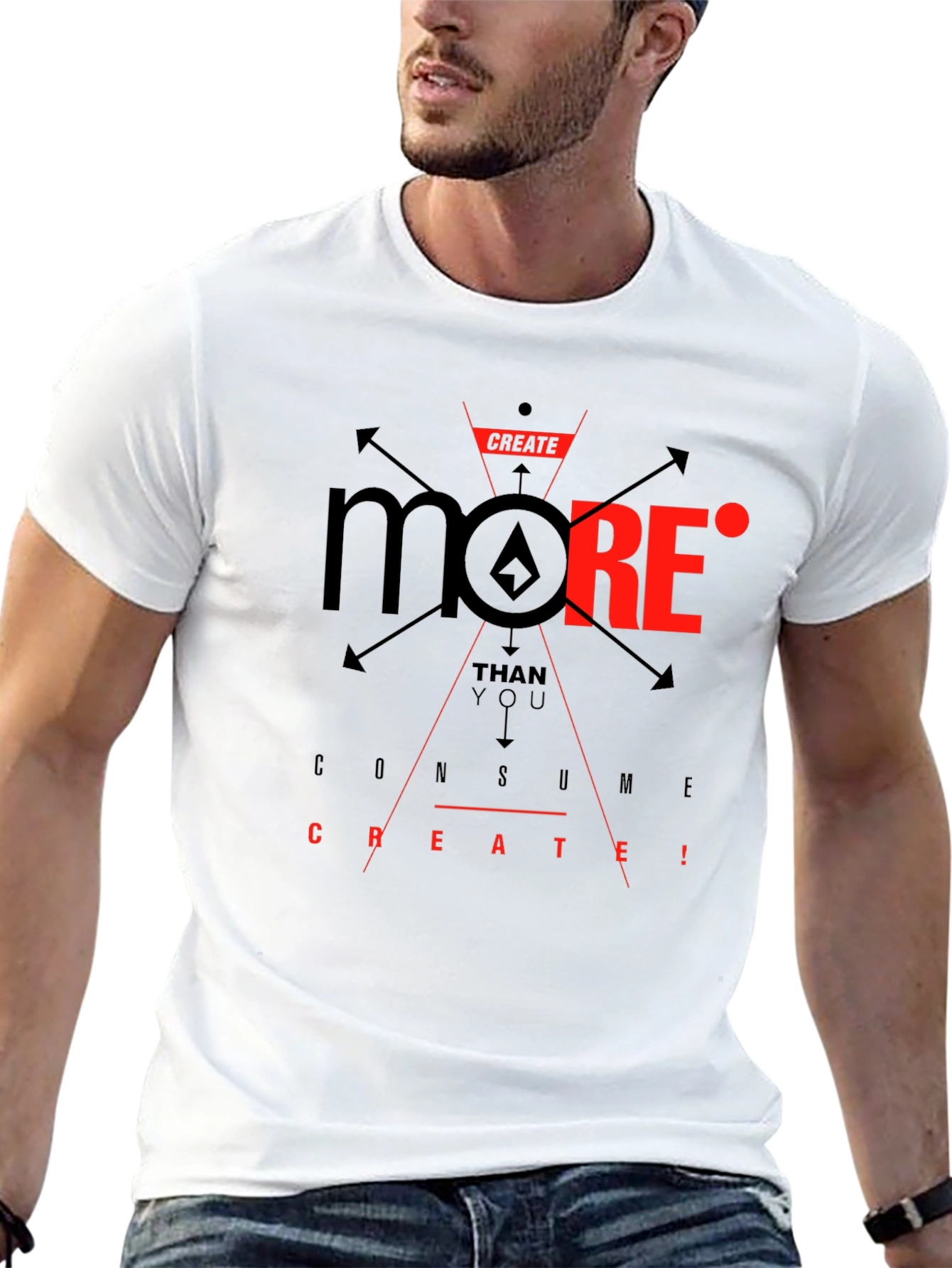 Create More Graphic T-Shirt - Black