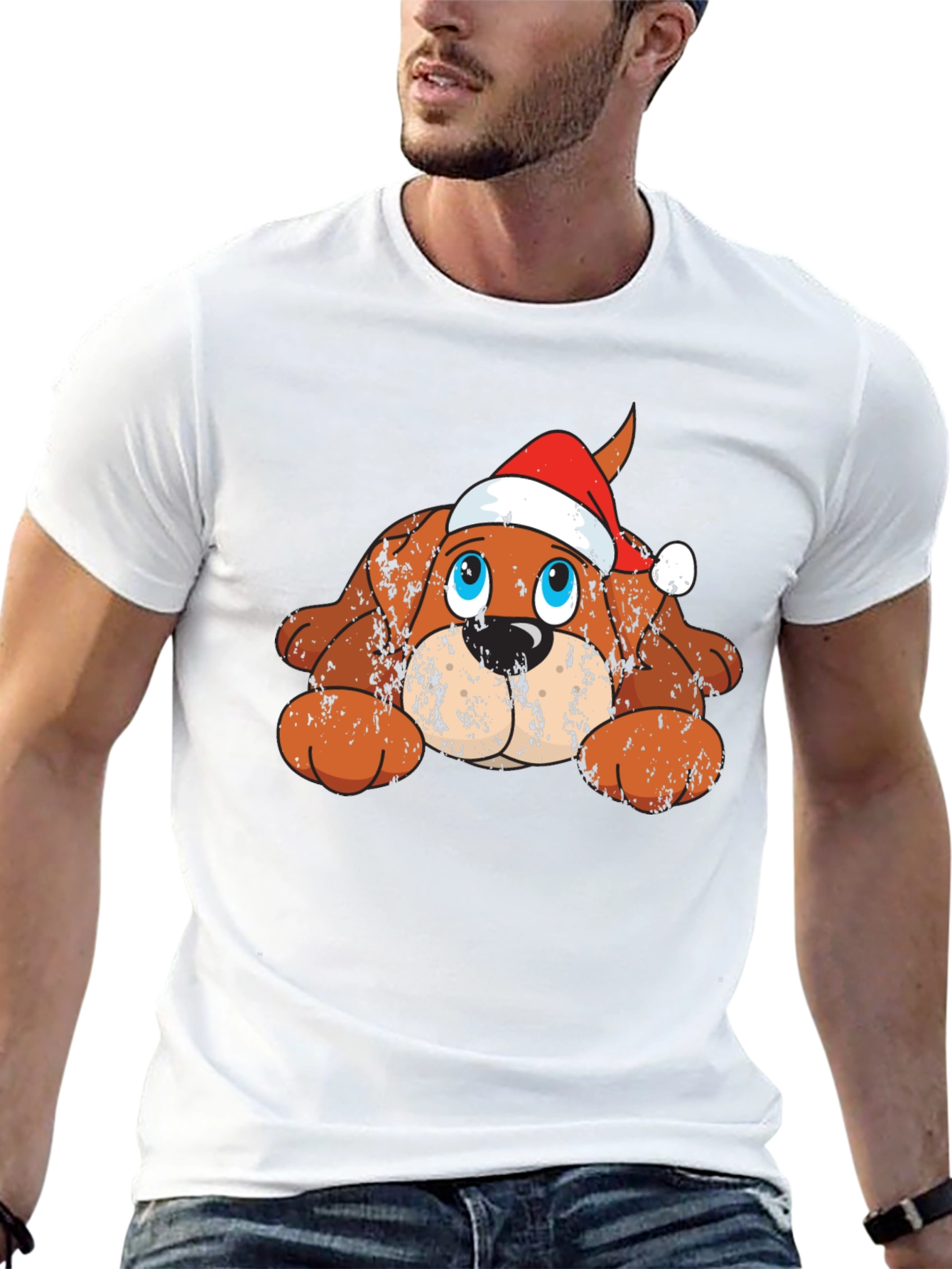 Festive Dog Graphic Tee