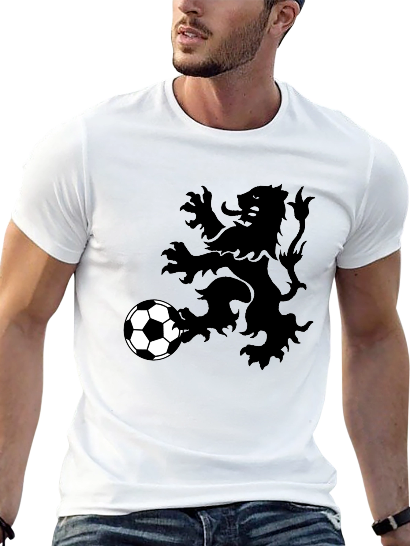Lion Rampant Soccer T-Shirt - Black