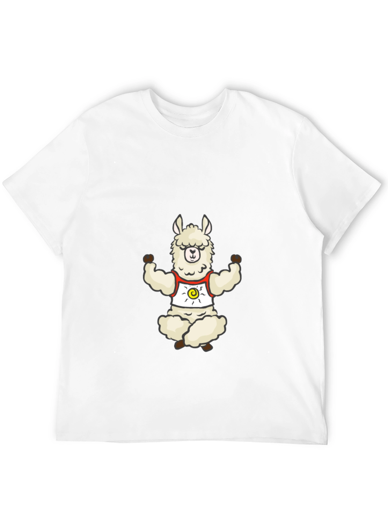 Zen Llama Graphic Tee - Relaxed Meditation Vibe