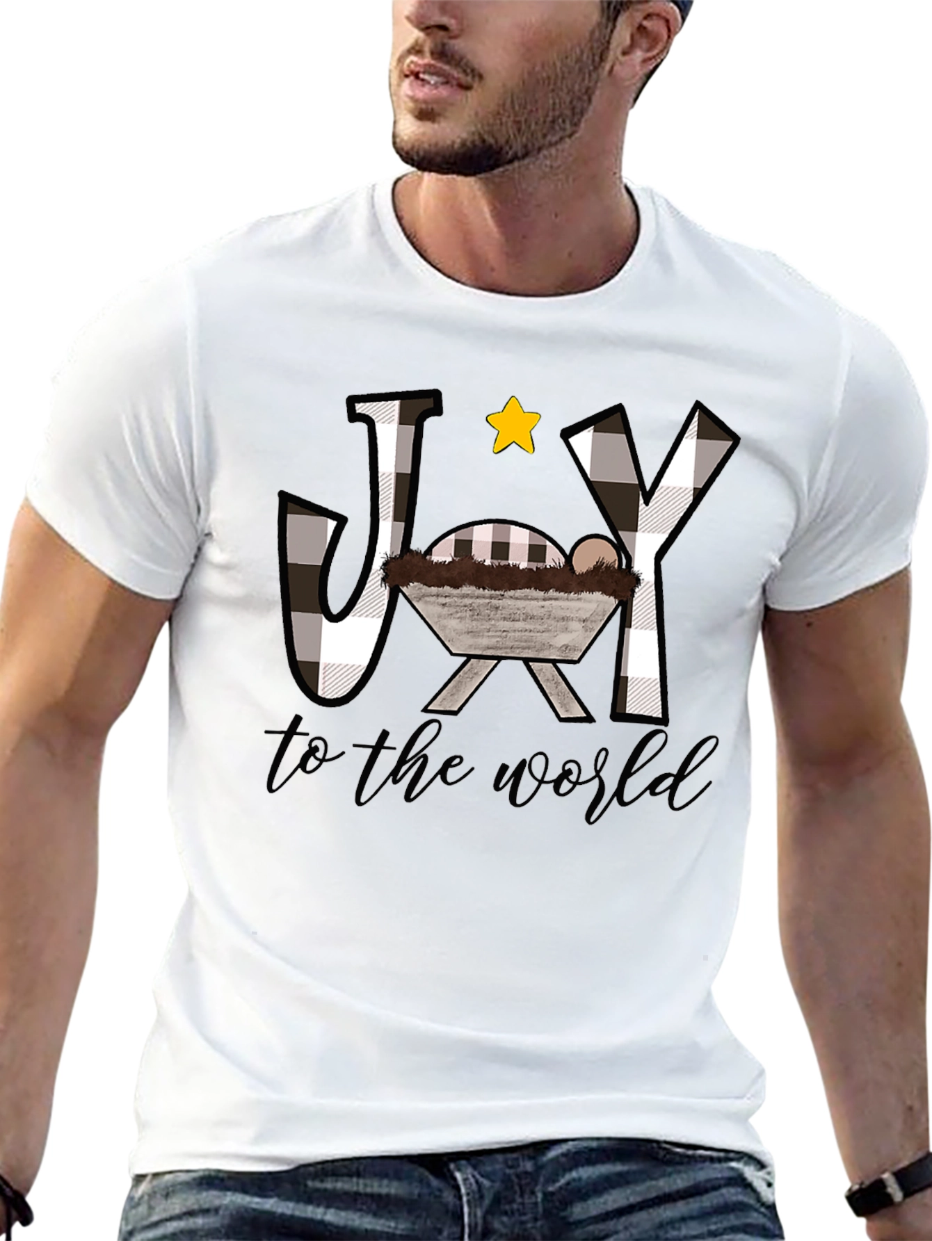 Joy to the World Christmas Graphic T-Shirt