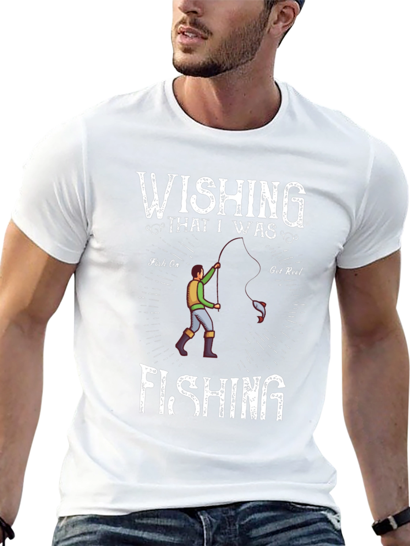 Wishing I Was Fishing T-Shirt