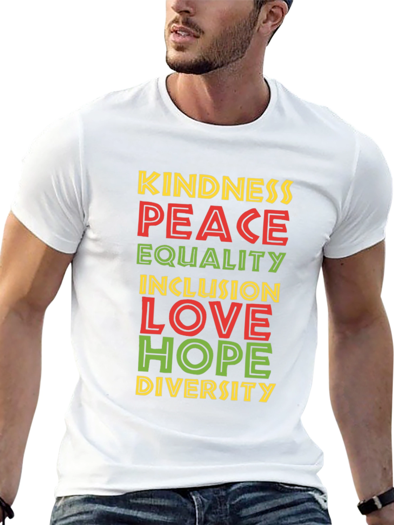 Kindness Peace Love Inclusion Diversity T-Shirt