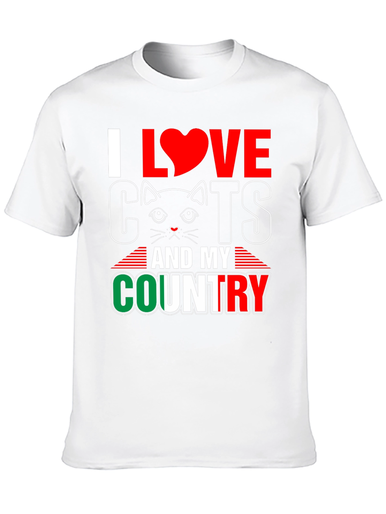I Love Cats and My Country T-Shirt