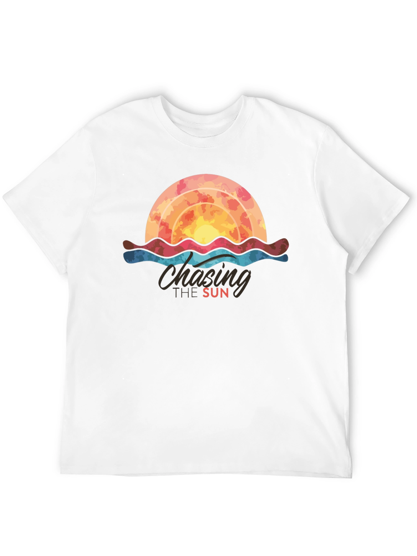 Chasing the Sun Graphic Tee - Stylish Black T-Shirt