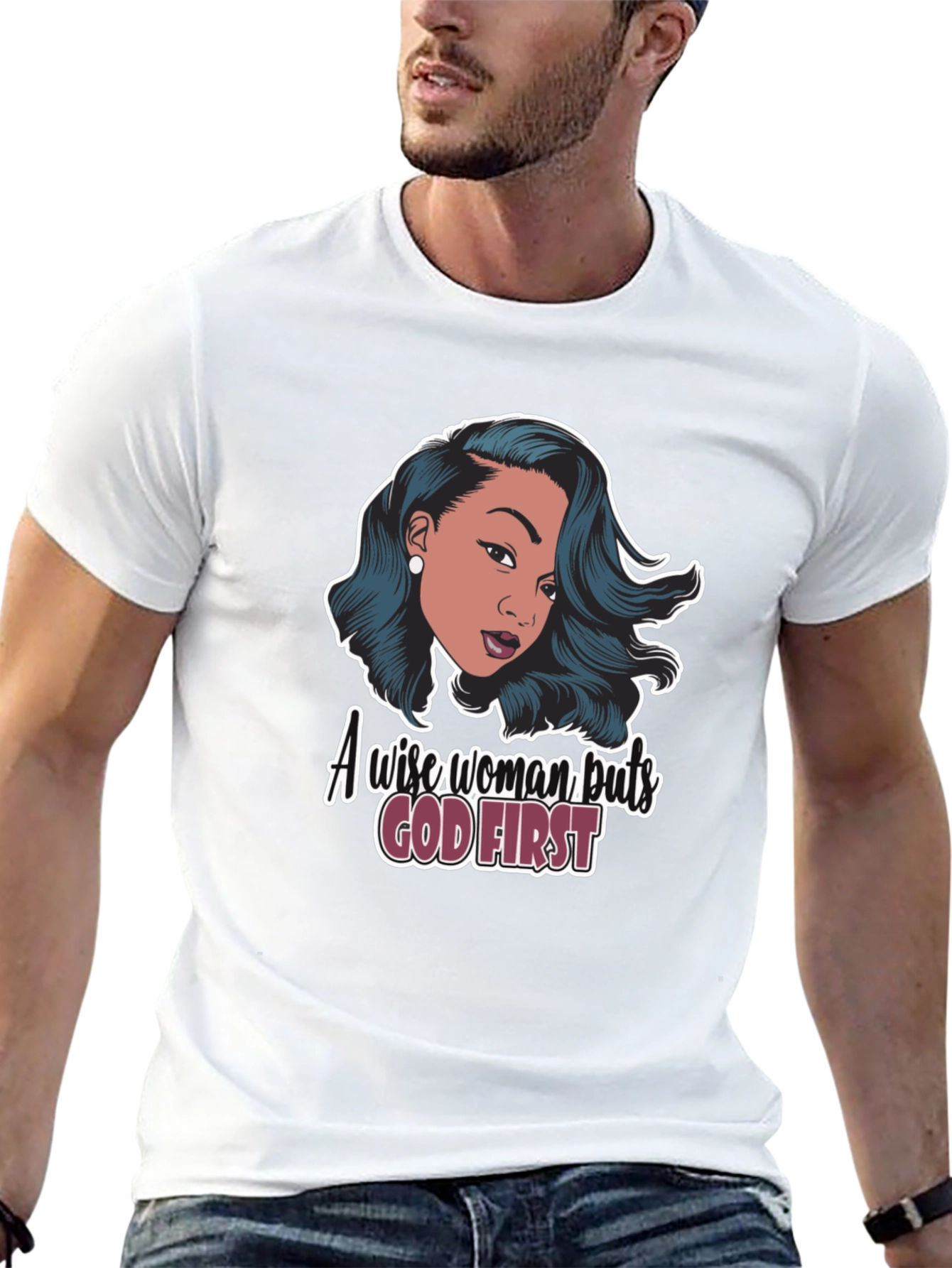 A Wise Woman Puts God First T-Shirt