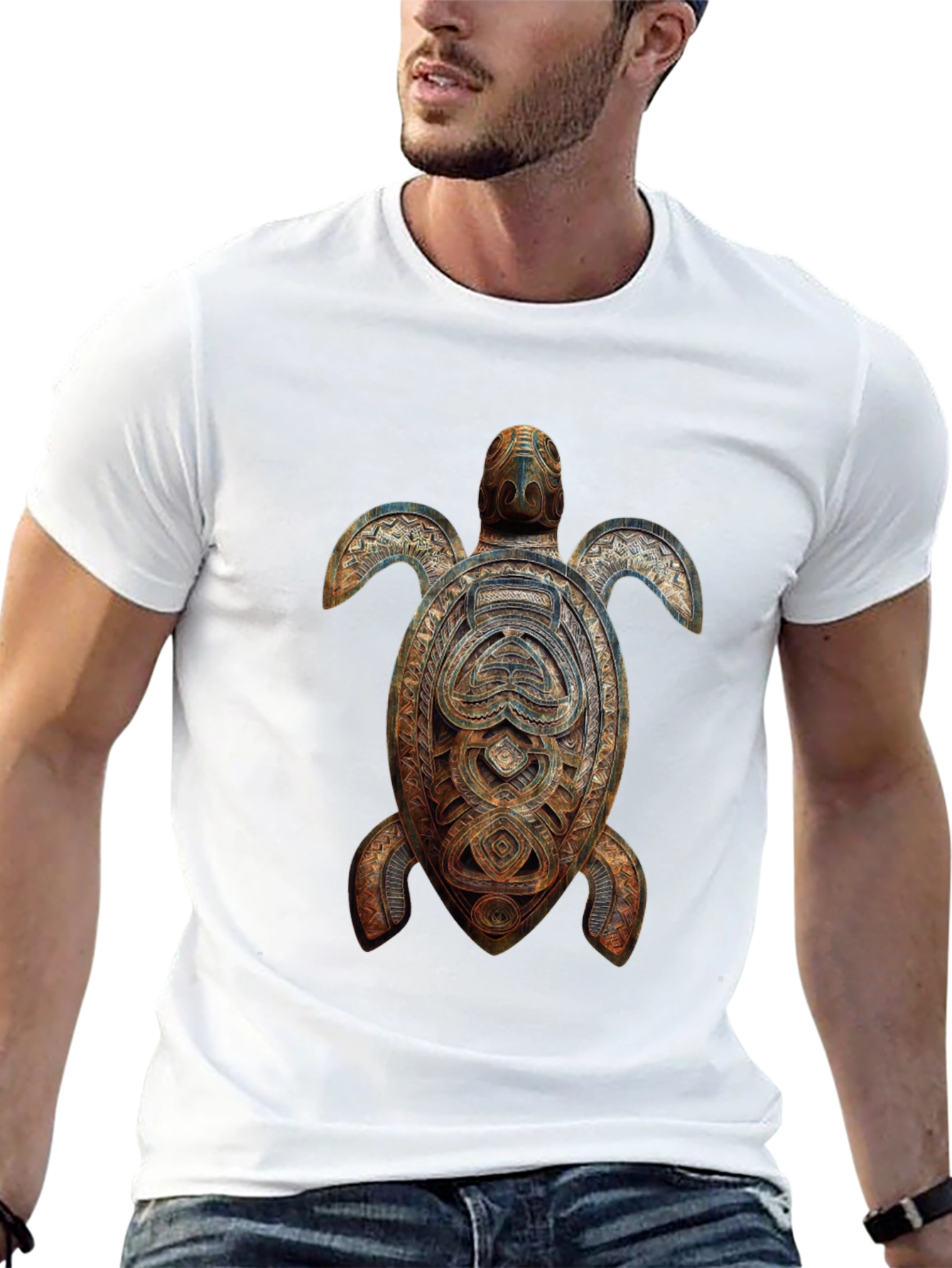 Turtle Graphic Tee - Black