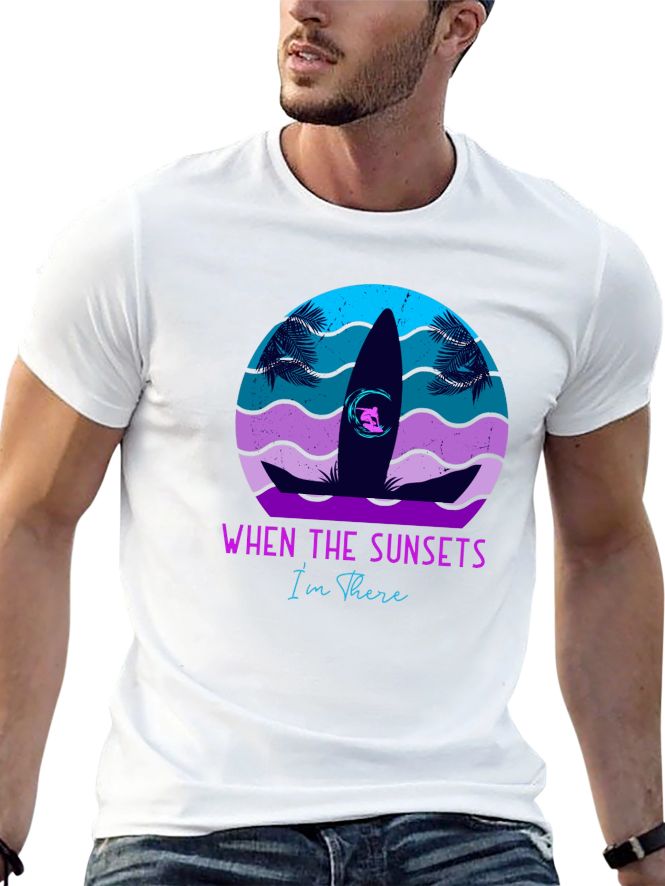 Sunset Surf T-Shirt: When The Sunsets Im There