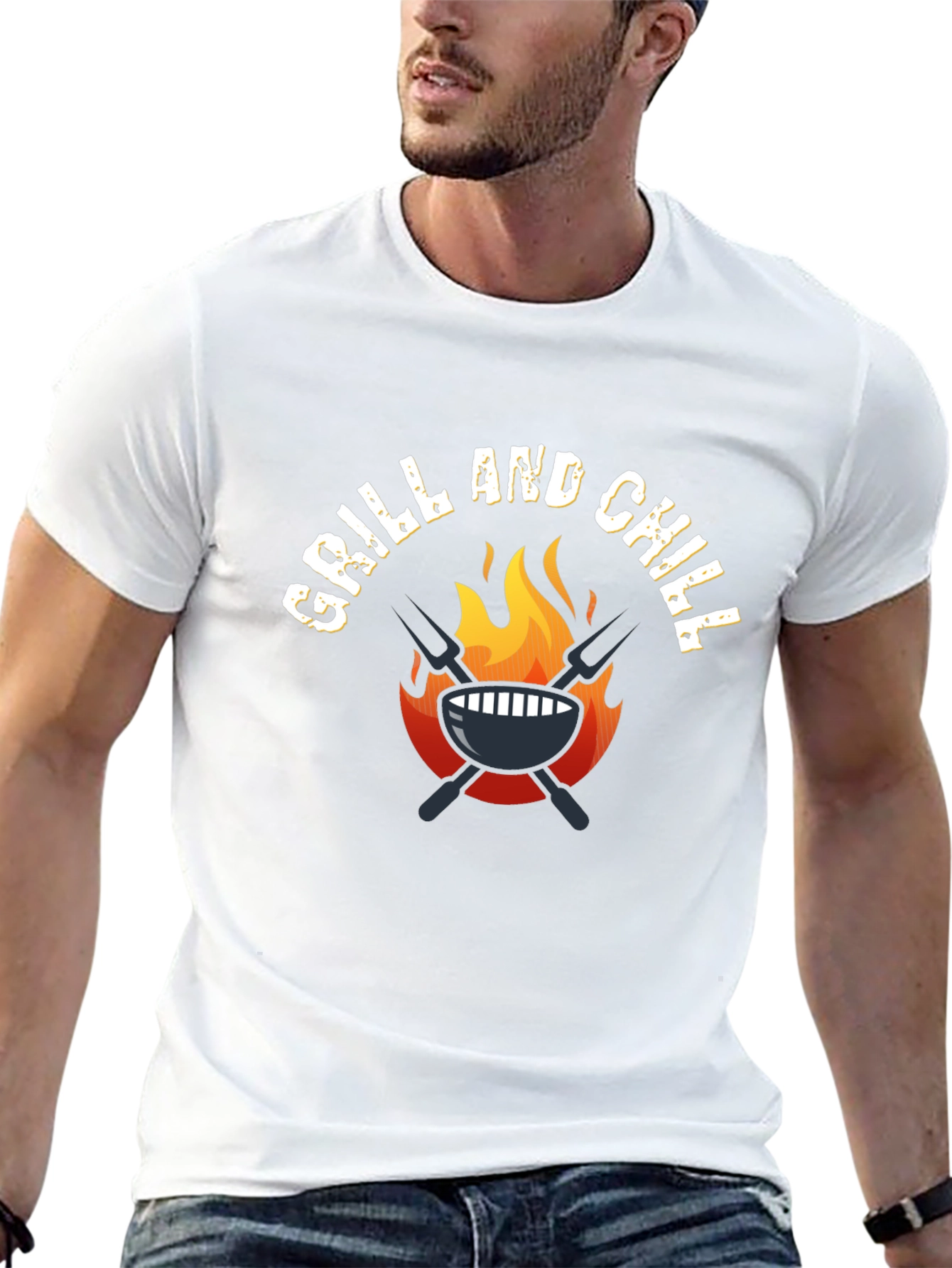 Grill and Chill Black T-Shirt
