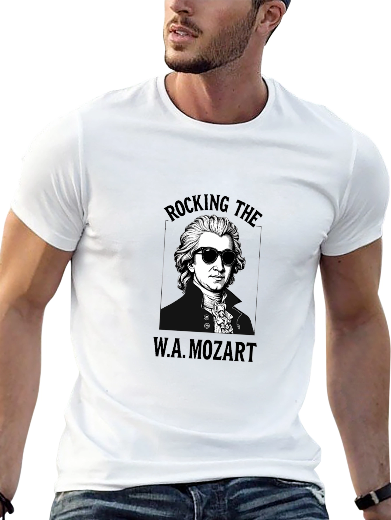 Rocking Mozart Black T-Shirt