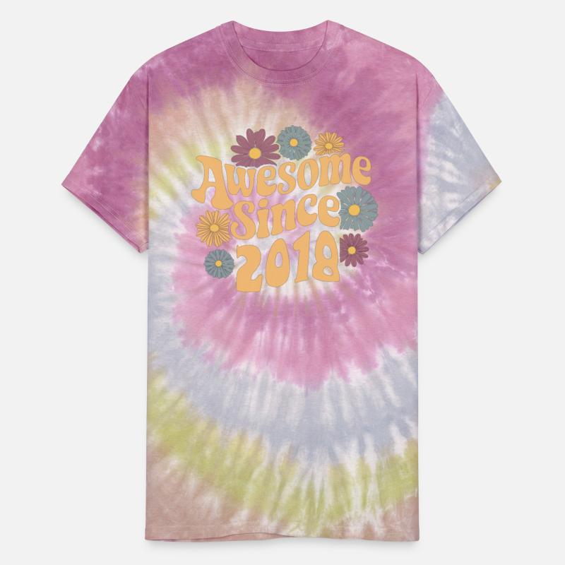 Awesome Since 2018 Retro Floral Birthday