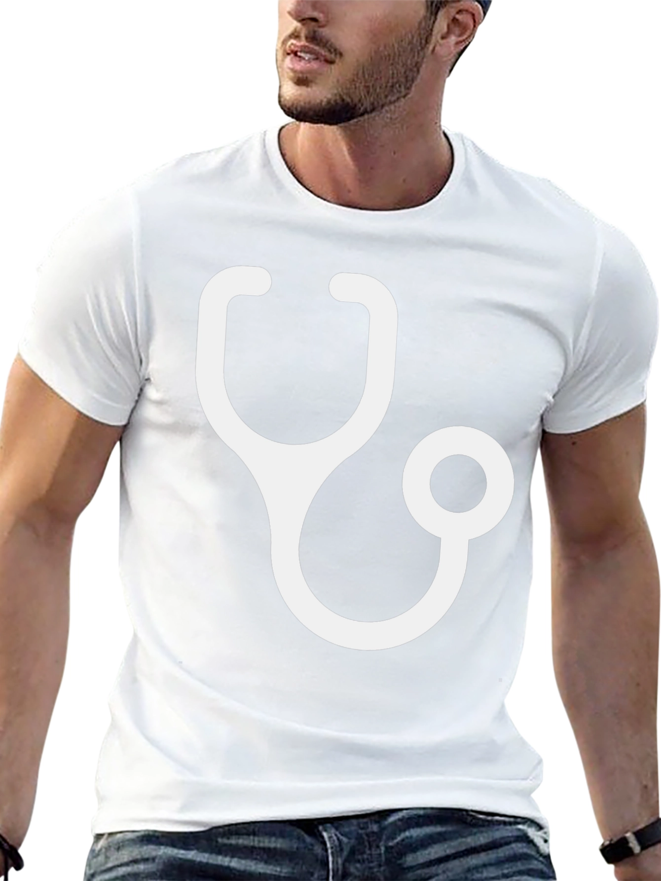 Stethoscope Graphic Tee - Black