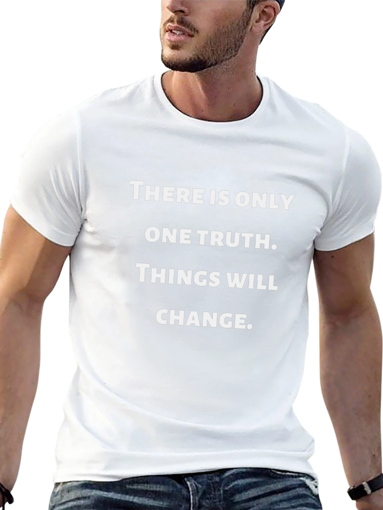 Truth & Change Black Graphic Tee