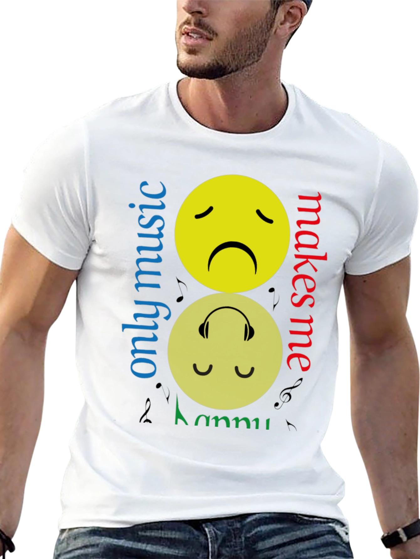 Music Makes Me Happy Graphic Tee
