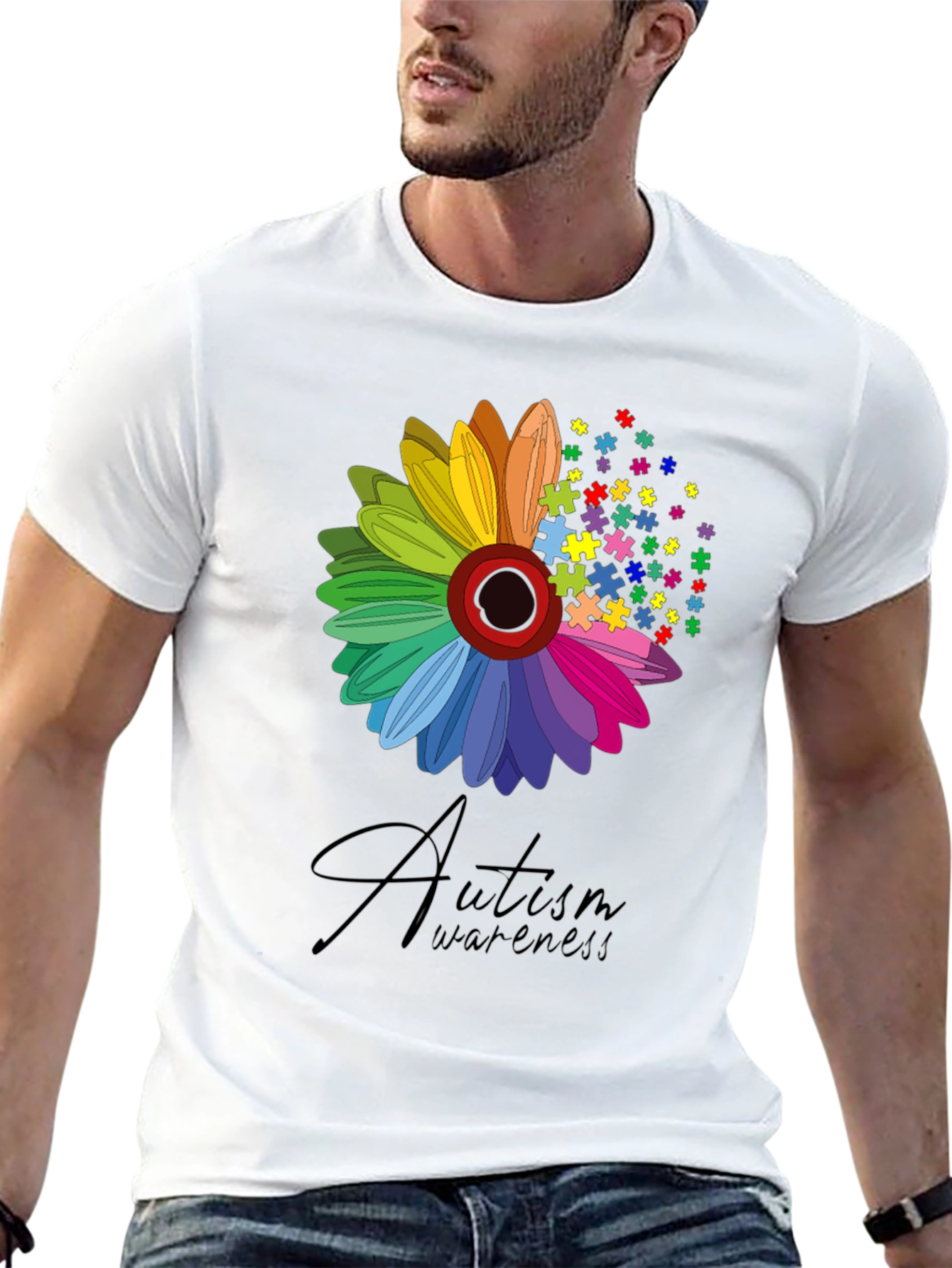 Autism Awareness Flower T-Shirt