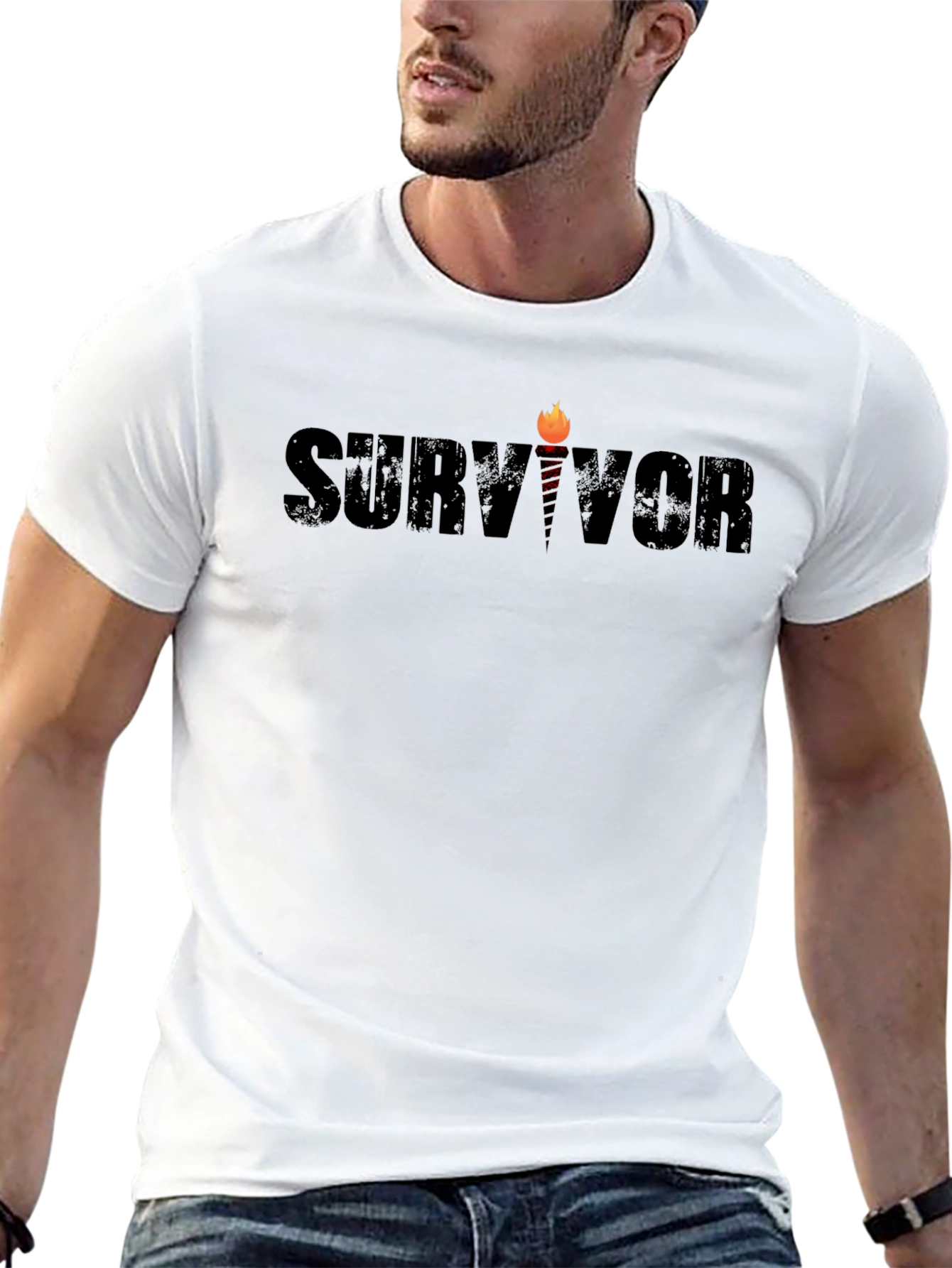 Survivor Graphic Tee - Classic Black T-Shirt