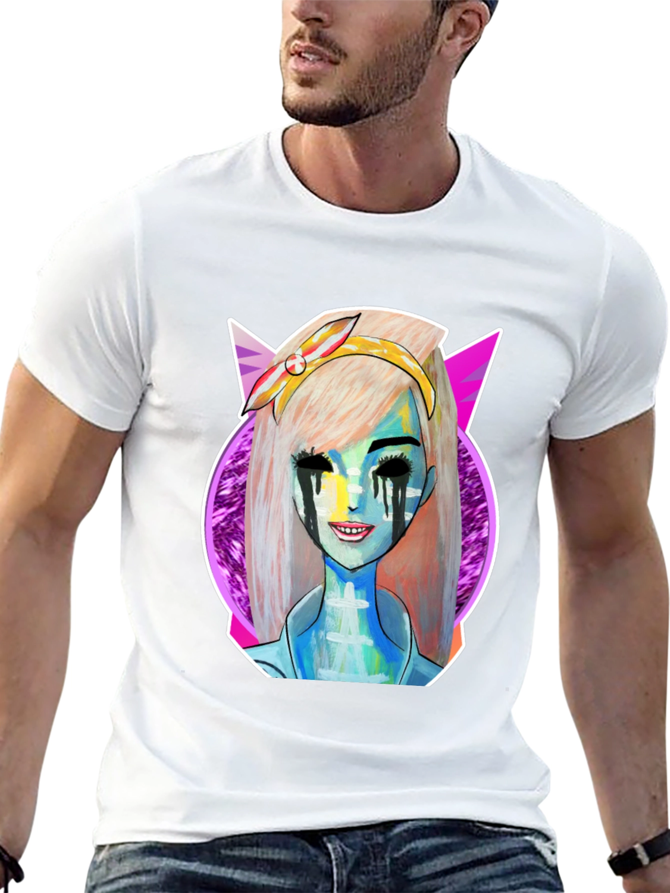 Unique Graphic Tee - Bold Character Art