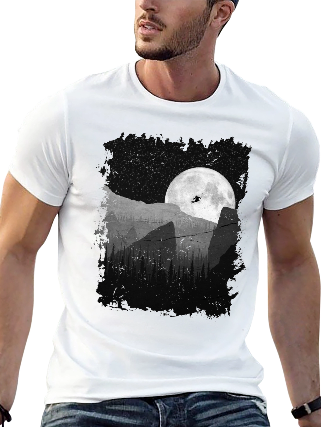 Mountain Moon Jumper Graphic Tee