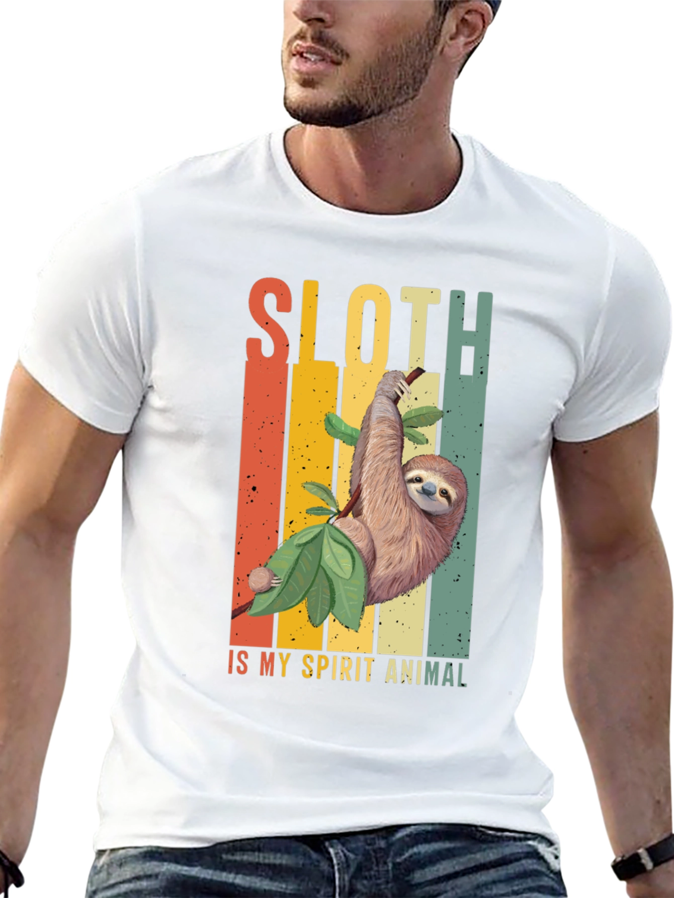 Sloth Spirit Animal Graphic T-Shirt