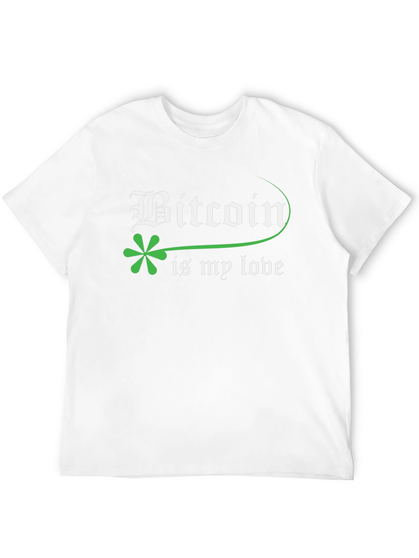 Bitcoin Is My Love Black T-Shirt