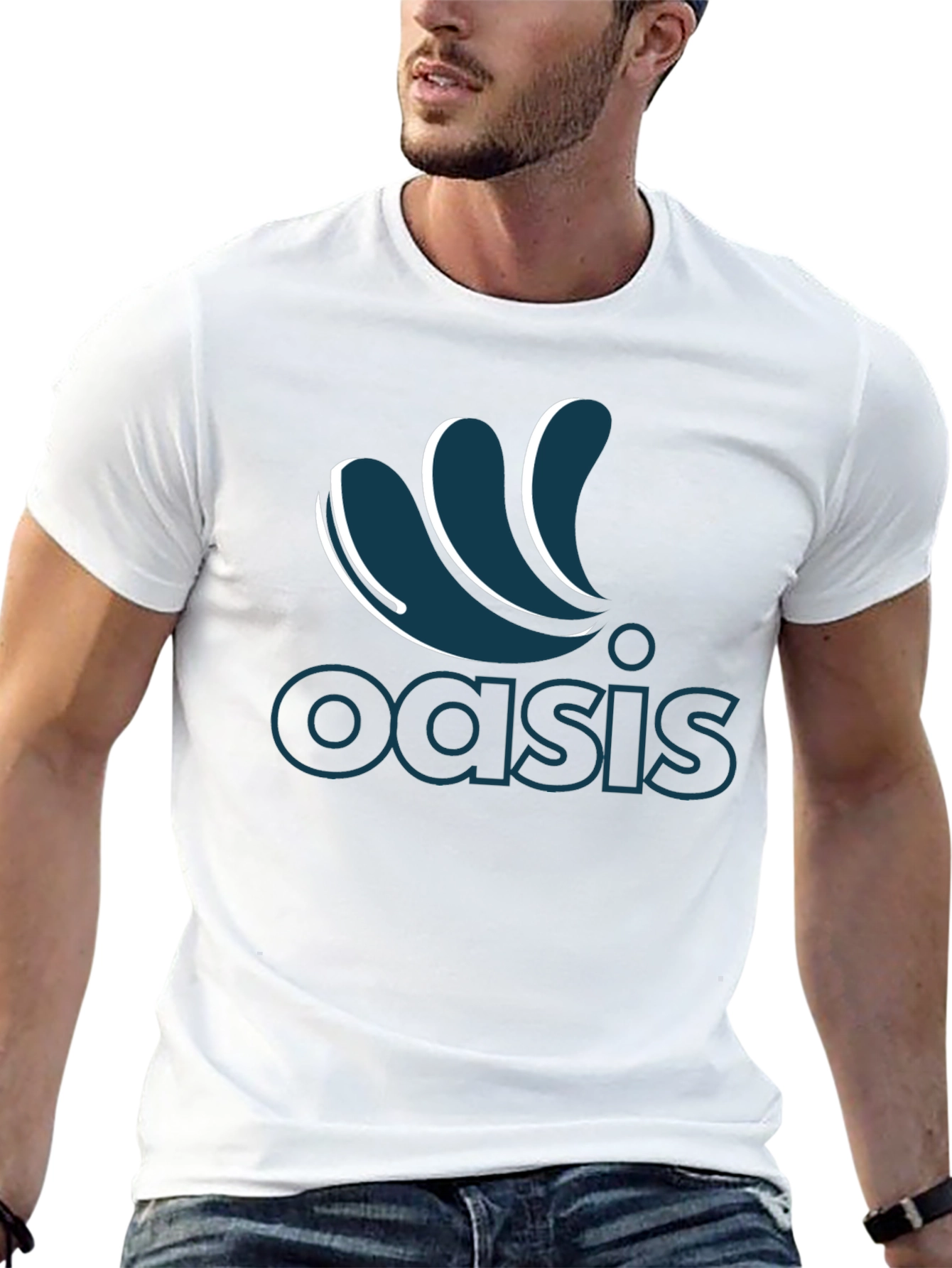 Oasis Logo Black T-Shirt