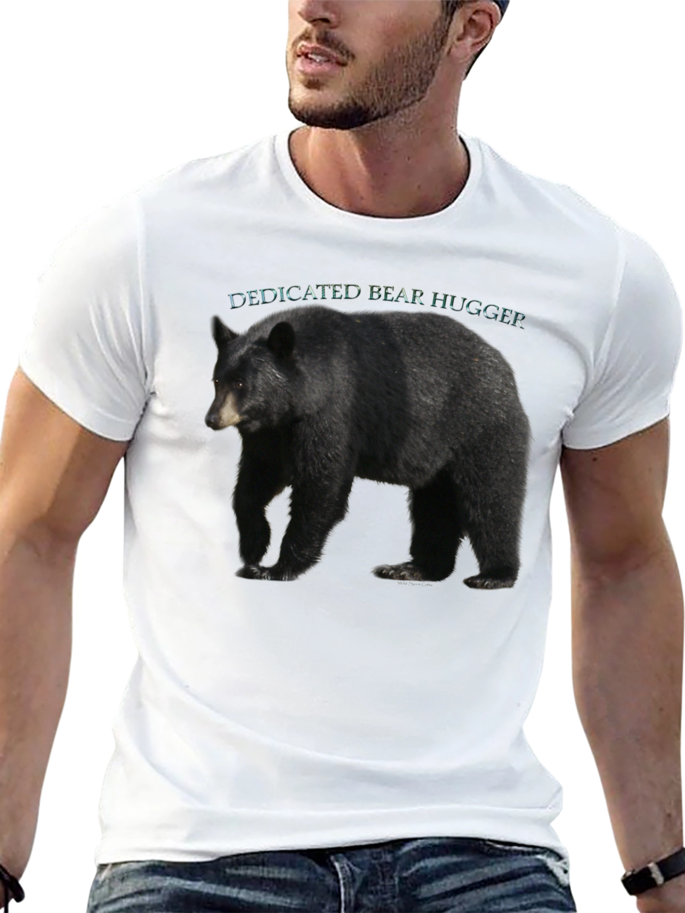 Dedicated Bear Hugger Black T-Shirt