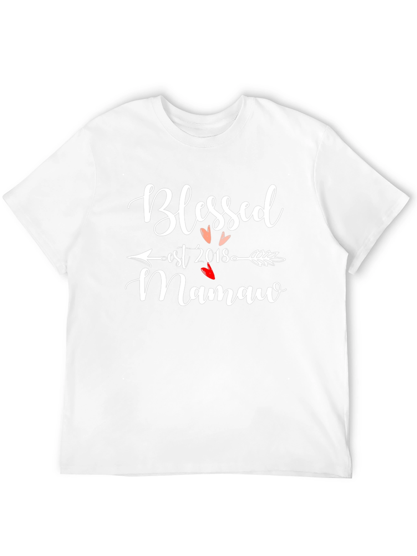 Blessed Mamaw Est. 2018 Graphic T-Shirt