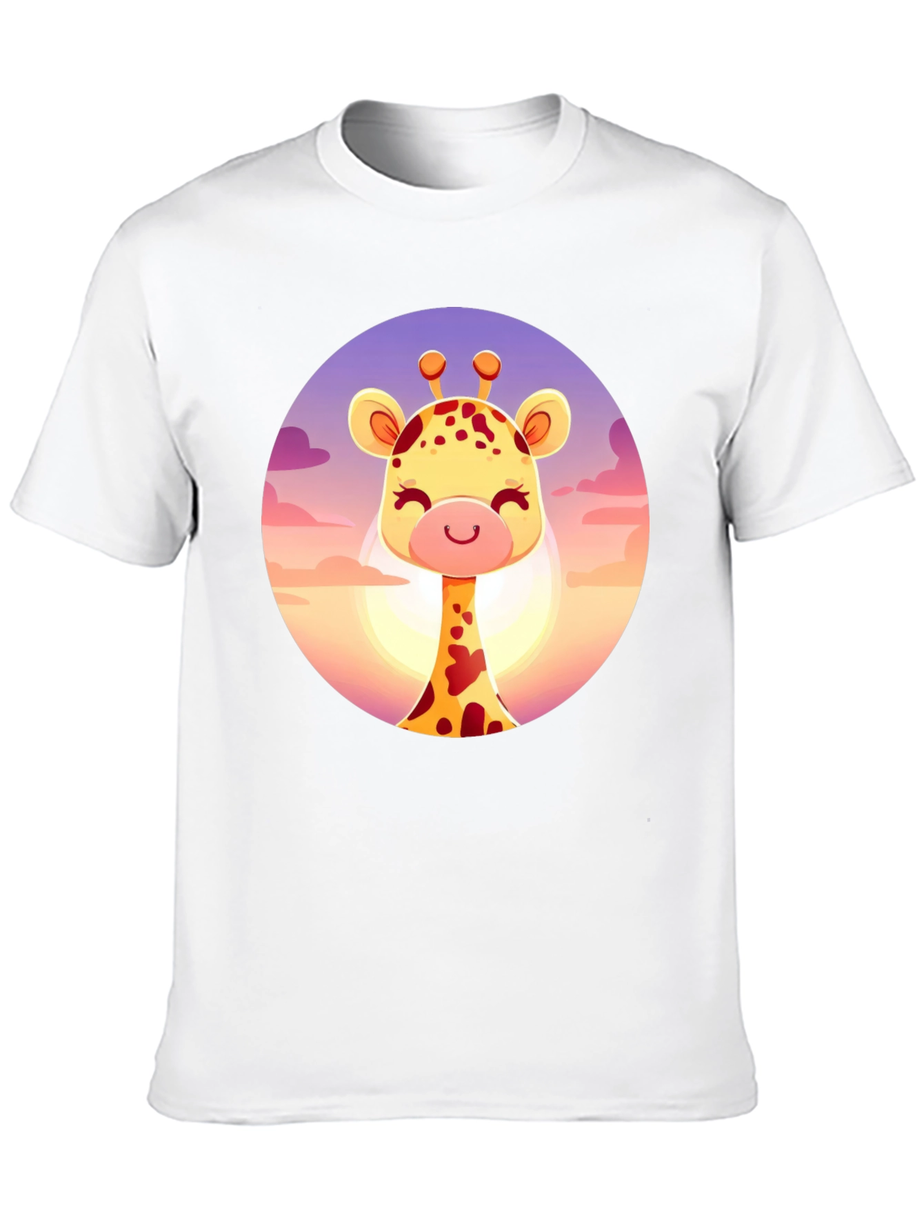 Giraffe Graphic Tee - Cute Animal Design