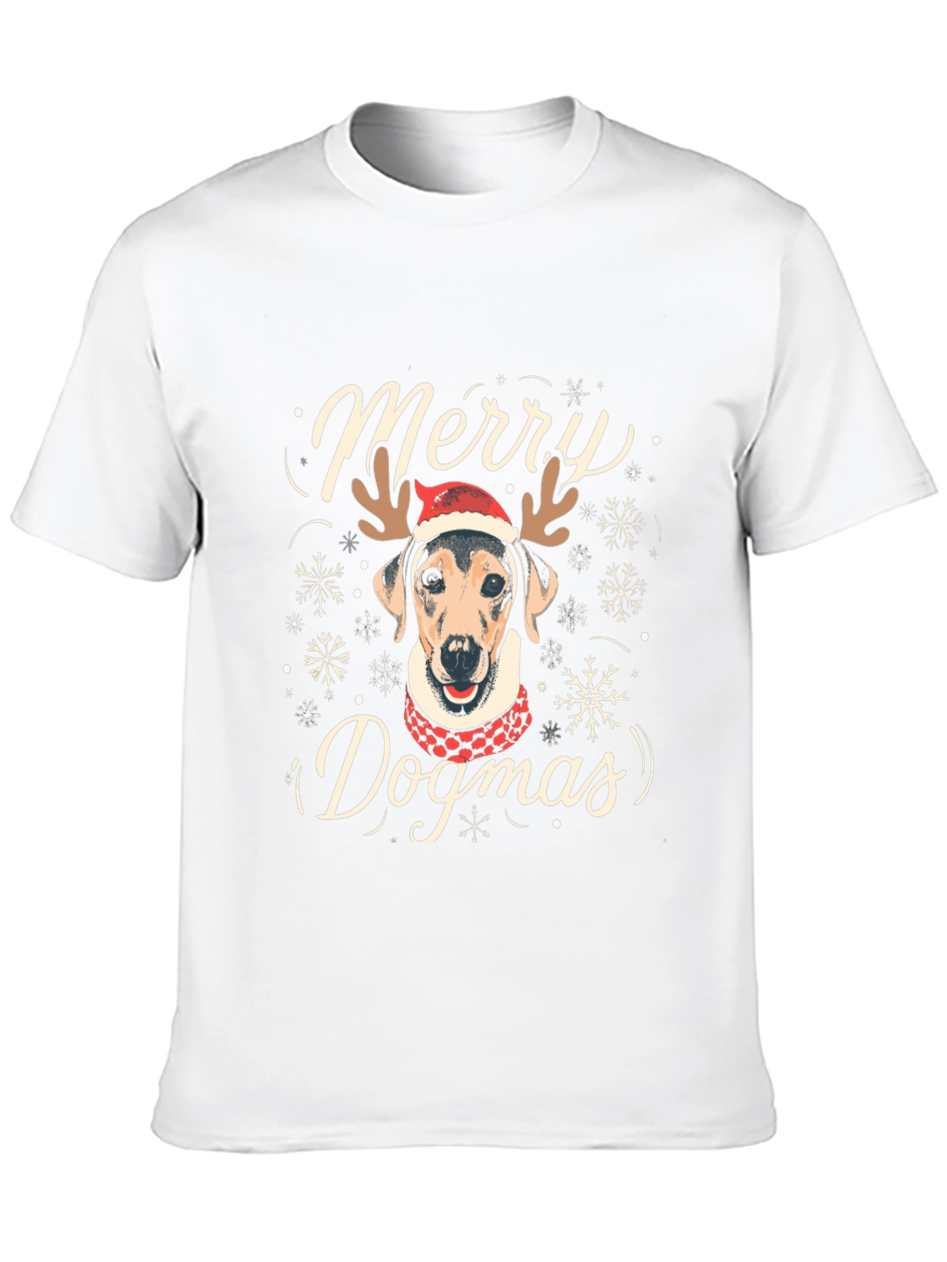 Merry Dogmas T-Shirt - Holiday Dog Lover Tee