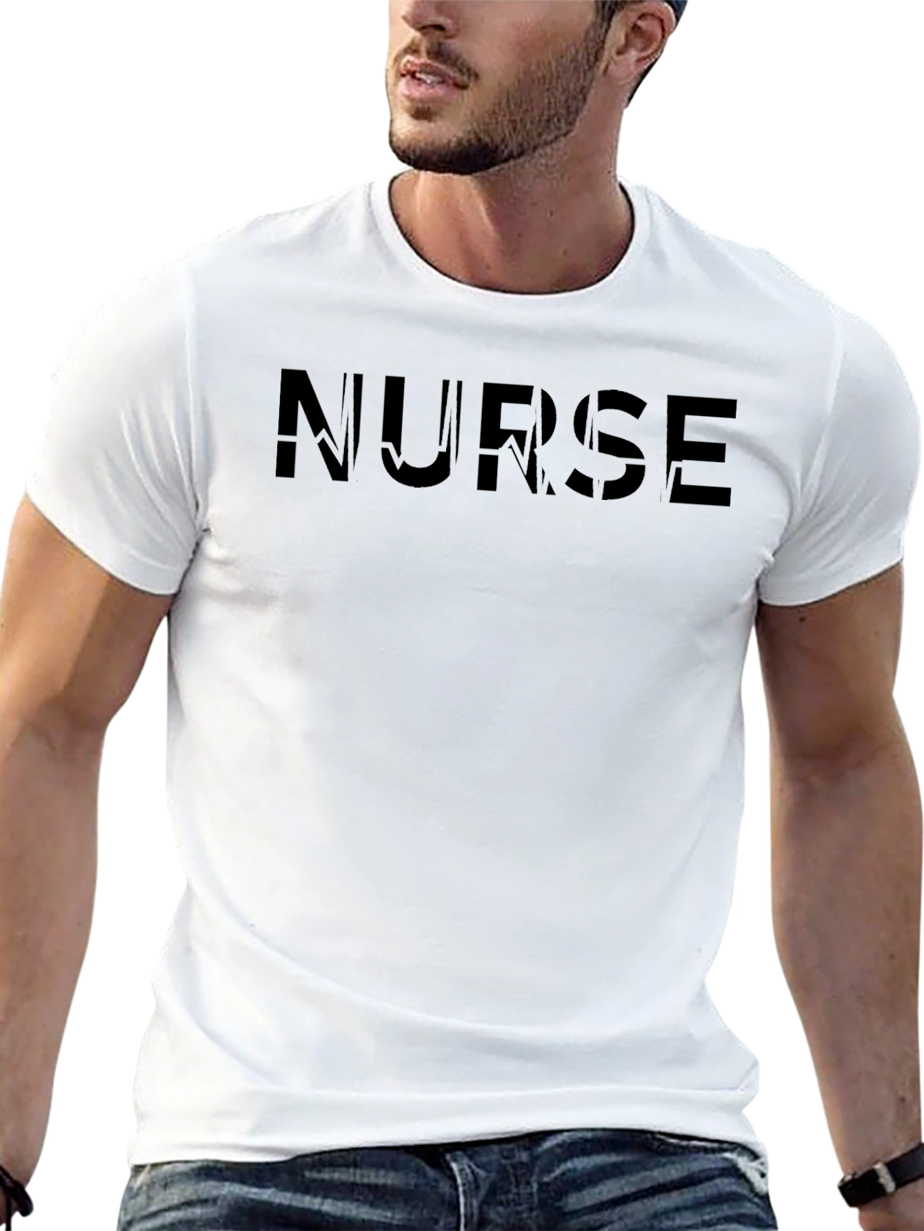 Nurse Heartbeat Black T-Shirt